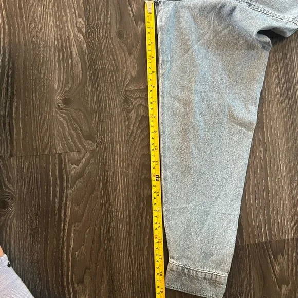 👑NWOT Triarchy Light Blue Button Up Denim Shirt XS - Picture 9 of 10